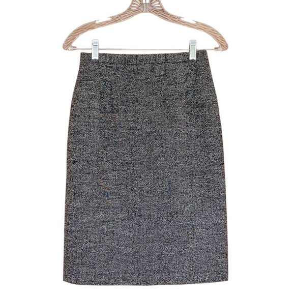 Talbots Petite Wool Blend Tweed Fully Lined Pencil Skirt Made in Italy Size 4 - Picture 2 of 9